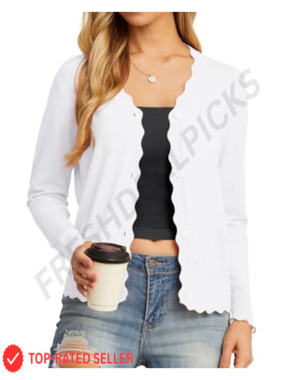 Womens Lightweight Long Sleeve Button Down Slim Fit Cardigan Sweater